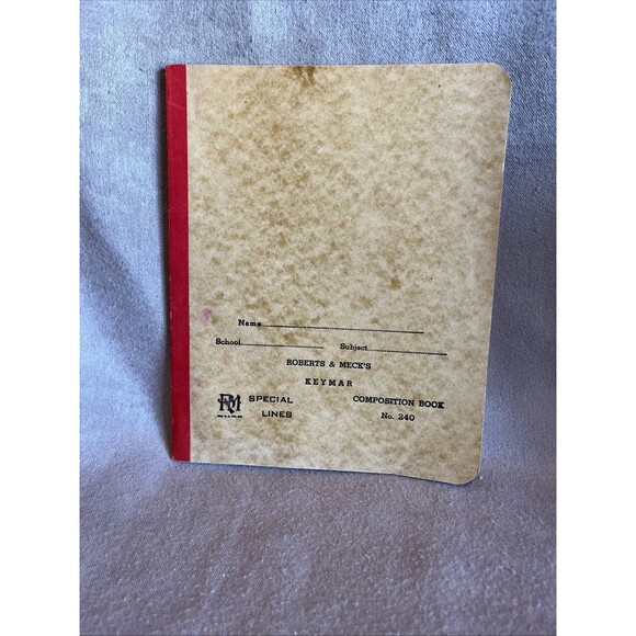 VTG Seaboard Composition Book Roberts & Meck’s No. 240 Keymar Unused - Picture 1 of 6